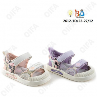 RC51_W2612-1D Микс 22-2,23-2,24-2,25-2,26-2,27-2 Boys and Girls Туфли Актив.отдых Сандалеты Иск.мат, Текстиль, ЭВА (EVA-Этиленвинилацетат) Лето жен