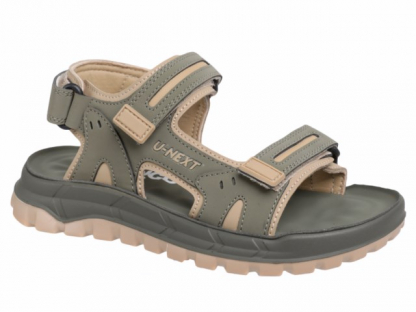 22-642A хаки 33-2,34-2,35-2,36-2,37-2 Indigo kids Туфли Актив.отдых Сандалии Иск.мат, Иск.кожа, ПУ Лето Муж