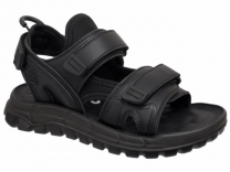 22-646C Чёр 33-2,34-2,35-2,36-2,37-2 Indigo kids Туфли Актив.отдых Сандалии Иск.мат, Текстиль, ПУ Лето Муж
