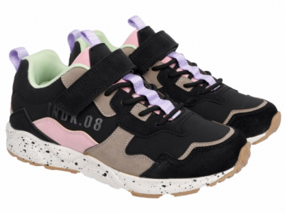 92-5050D Чёрный / розовый 33-2,34-2,35-2,36-2,37-2 Indigo kids П/ботинки Актив.отдых Кроссовки Иск.мат, Текстиль, ЭВА / ТЭП В/О жен