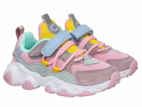 92-052A4 Разноцвет 30-2,31-2,32-2,33-2,34-2,35-2 Indigo kids П/ботинки Актив.отдых Кроссовки Иск.мат, Текстиль, ЭВА / ТЭП В/О жен