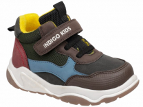 55-0300A Хаки / коричневый 25-2,26-2,27-2,28-2,29-2 Indigo kids Ботинки Повсед Оксфорд Иск.мат, Байка/Флис, ТЭП В/О Муж