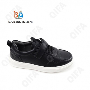 RC51_6720-8A Чёр 26-1,27-1,28-2,29-2,30-1,31-1 Boys and Girls П/ботинки Школа Оксфорд Иск.мат, Иск.кожа, ЭВА (EVA-Этиленвинилацетат) В/О Муж