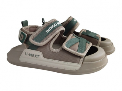 25-265E Песочный 32-2,33-2,34-2,35-2,36-2,37-2 Indigo kids Туфли Актив.отдых Сандалии Текстиль, Текстиль, ЭВА Лето Муж