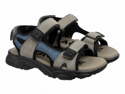 227-2050A серый / синий 32-2,33-2,34-2,35-2,36-2,37-2 Indigo kids Туфли Актив.отдых Сандалии Иск.мат, Иск.кожа, ЭВА Лето Муж