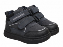 19-260A Т.син 24-2,25-2,26-2,27-2,28-2 Indigo kids Ботинки Повсед Оксфорд Нат.кожа, Байка/Флис, ТЭП В/О Муж
