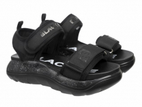 233-500E Чёр 35-2,36-2,37-2,38-2,39-2 Indigo kids Туфли Повсед Сандалии Текстиль, Текстиль, ПУ Лето жен