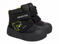 70-1050H Чёрный / салатовый 26-2,27-2,28-2,29-2,30-2 Indigo kids Ботинки Повсед Оксфорд Иск.мат, Мемб/нат.шерсть, ТЭП В/О Муж