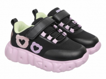 91-055B Чёрный / розовый 25-2,26-2,27-2,28-2,29-2,30-2 Indigo kids П/ботинки Актив.отдых Кроссовки Softshell, Текстиль, ЭВА В/О жен