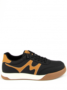 241051-1 Чёр 38-1,39-1,40-1,41-1,42-1 Kapika П/ботинки Актив.отдых Кроссовки Нат.кожа, Текстиль, Полимерный материал (Резина) В/О Муж