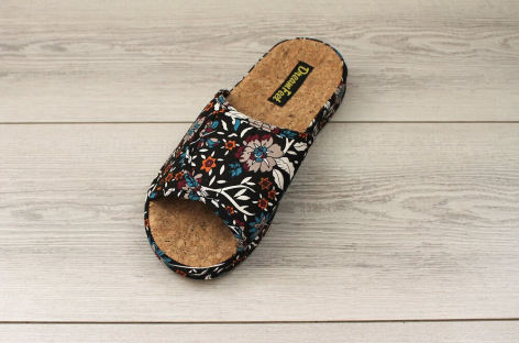 SDR-08W BLACK 1 цвет в коробе/BLACK 36-3,37-3,38-6,39-6,40-3,41-3 Dream Feet Туфли Дом Тапочки Текстиль, Текстиль, ТПР 100% Лето жен
