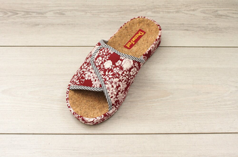 SDR-07W RED 1 цвет в коробе/RED 36-3,37-3,38-6,39-6,40-3,41-3 Dream Feet Туфли Дом Тапочки Текстиль, Текстиль, ТПР 100% Лето жен