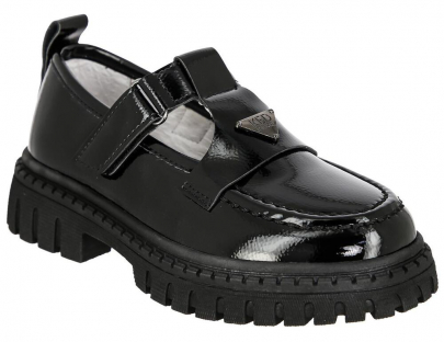 LIY_226-12_black 28-1,29-1,30-2,31-2,32-2 Kedberry Туфли Школа T-STRAP Иск.мат, Кожподклад, ТЭП Лето жен