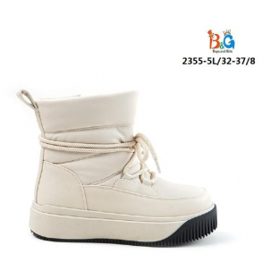 2355-5L Беж 32-1,33-1,34-2,35-2,36-1,37-1 Boys and Girls П/сапоги Повсед Дутики Иск.мат, Иск.шерсть, TPR Зима жен