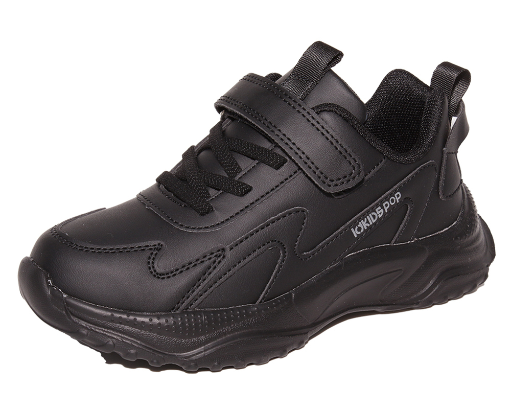 E16993 Чёр 32-1,33-1,34-2,35-2,36-1,37-1 Капитошка П/ботинки Актив.отдых Кроссовки Иск.мат, Текстиль, ЭВА В/О Муж