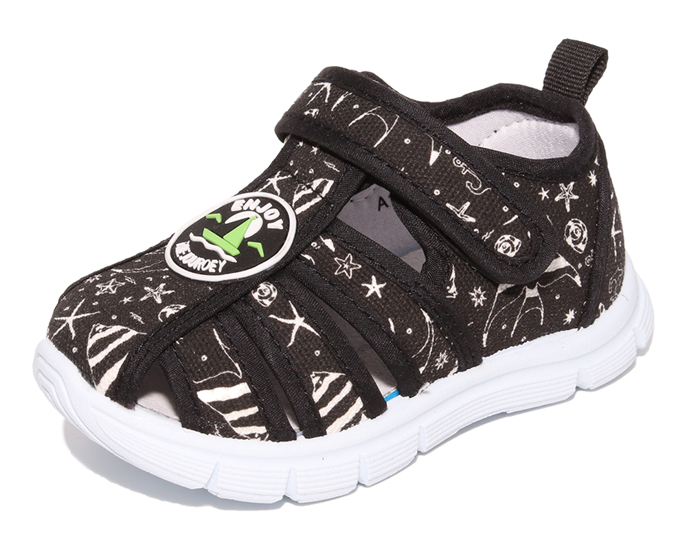 A18230 Чёр 25-2,26-2,27-2,28-2,29-2,30-2 Капитошка П/ботинки Повсед Сандалеты Текстиль, Текстиль, ПВХ Лето Муж