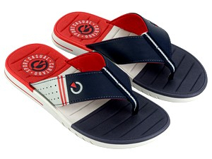 11333-AS601 синий-красный 39/40-1,41/42-1,43-2,44-3,45-3,46-2 Zaxy Туфли Пляж Вьетнамки Иск.мат, Без подклада, ПВХ Лето Муж