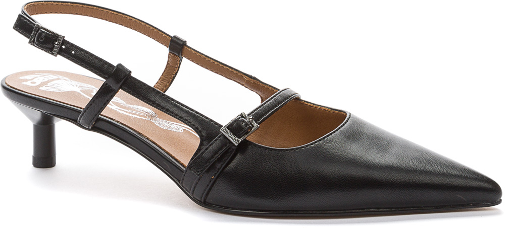 957014/03-01 Чёр 35-1,36-1,37-2,38-2,39-1,40-1 Keddo Туфли Повсед Слингбэк Иск.мат, Иск.кожа, ТПУ(термопластичный полиуретан) Лето жен