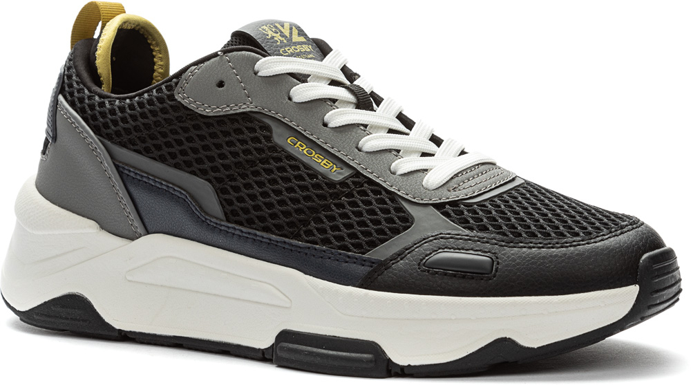 457028/07-01 Чёр и сер 40-1,41-2,42-2,43-2,44-2,45-1 Keddo П/ботинки Актив.отдых Кроссовки Иск.мат, Текстиль, ЭВА(этиленвинилацетат)/резина В/О Муж