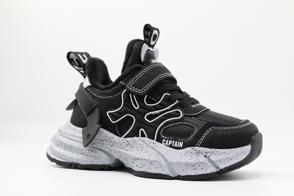 731207-1 Чёр 31-1,32-1,33-1,34-1,35-1 Kapika П/ботинки Актив.отдых Кроссовки Иск.мат, Байка/Флис, ЭВА/ТПР В/О Муж