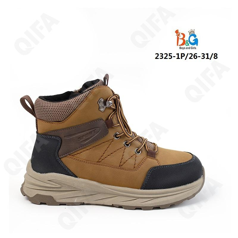 RC51_W2325-1P Жёл 26-1,27-1,28-2,29-2,30-1,31-1 Boys and Girls Ботинки Повсед Оксфорд Иск.мат, Нат.шерсть, ТПР (TPR-Термопластичная резина) Зима Муж