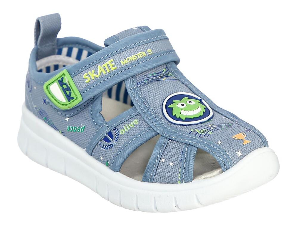 FEC_2410-05_blue 23-1,24-1,25-1,26-1,27-1,28-1,29-1,30-1 Kedberry П/ботинки Повсед Сандалеты Текстиль, Текстиль, ПВХ Лето Муж