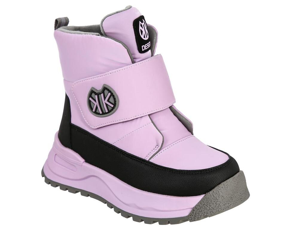 LCX_125-11_lilac 28-1,29-1,30-1,31-1,32-1,33-1 Kedberry Ботинки Повсед Дутики Иск.мат, Нат.шерсть, ТЭП Зима жен