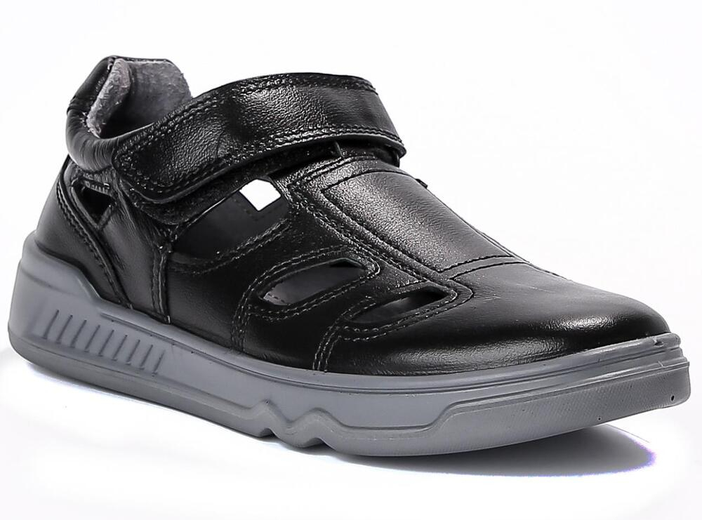 AJH_4030-22_black 38-2,39-2,40-2 Kenka П/ботинки Школа Сандалеты Нат.кожа, Кожподклад, ПУ Лето Муж
