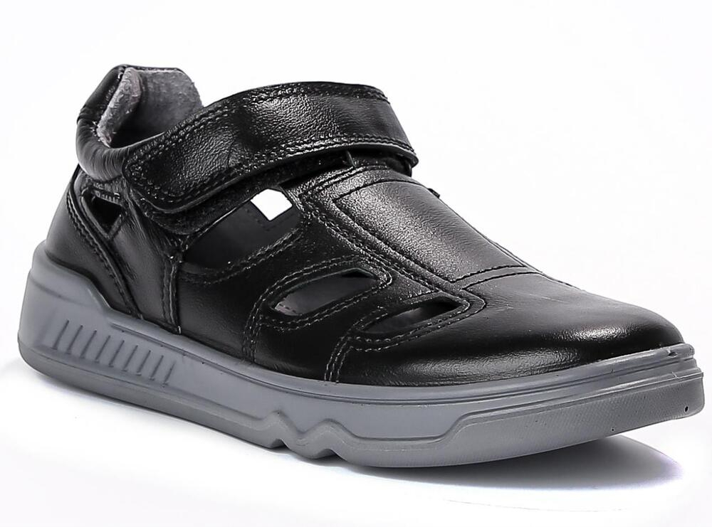 AJE_2030-22_black 32-1,33-1,34-1,35-1,36-1,37-1 Kenka П/ботинки Школа Сандалеты Нат.кожа, Кожподклад, ПУ Лето Муж