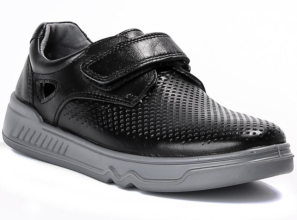 AJE_2030-65_black 32-1,33-1,34-1,35-1,36-1,37-1 Kenka П/ботинки Школа Дерби Нат.кожа, Кожподклад, ПУ Лето Муж