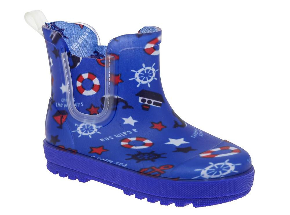 EWG_30618_navy_M 28-1,29-1,30-1,31-1,32-1,33-1 Kenka П/сапоги Повсед Челси ПВХ, Без подклада, ПВХ В/О Муж