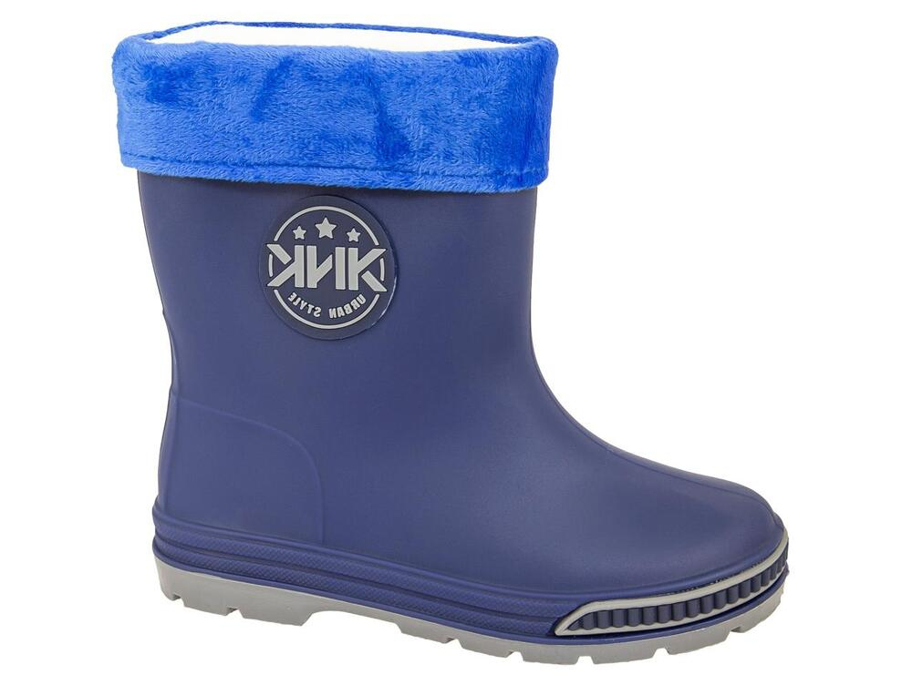 EWT_40829_navy 28-2,29-2,30-2,31-2,32-2,33-2,34-2,35-2 Kenka Сапоги Повсед Веллингтон ПВХ, Чул.Флис, ПВХ В/О Муж