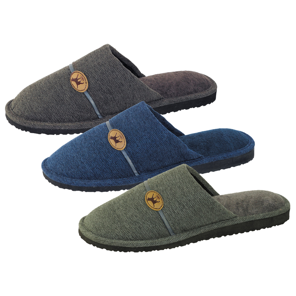 HM40274 микс серый,коричневый,синий Тинго Демисезон Тапочки Текстиль Текстиль 40;41;42;43;44;45 336633 Муж