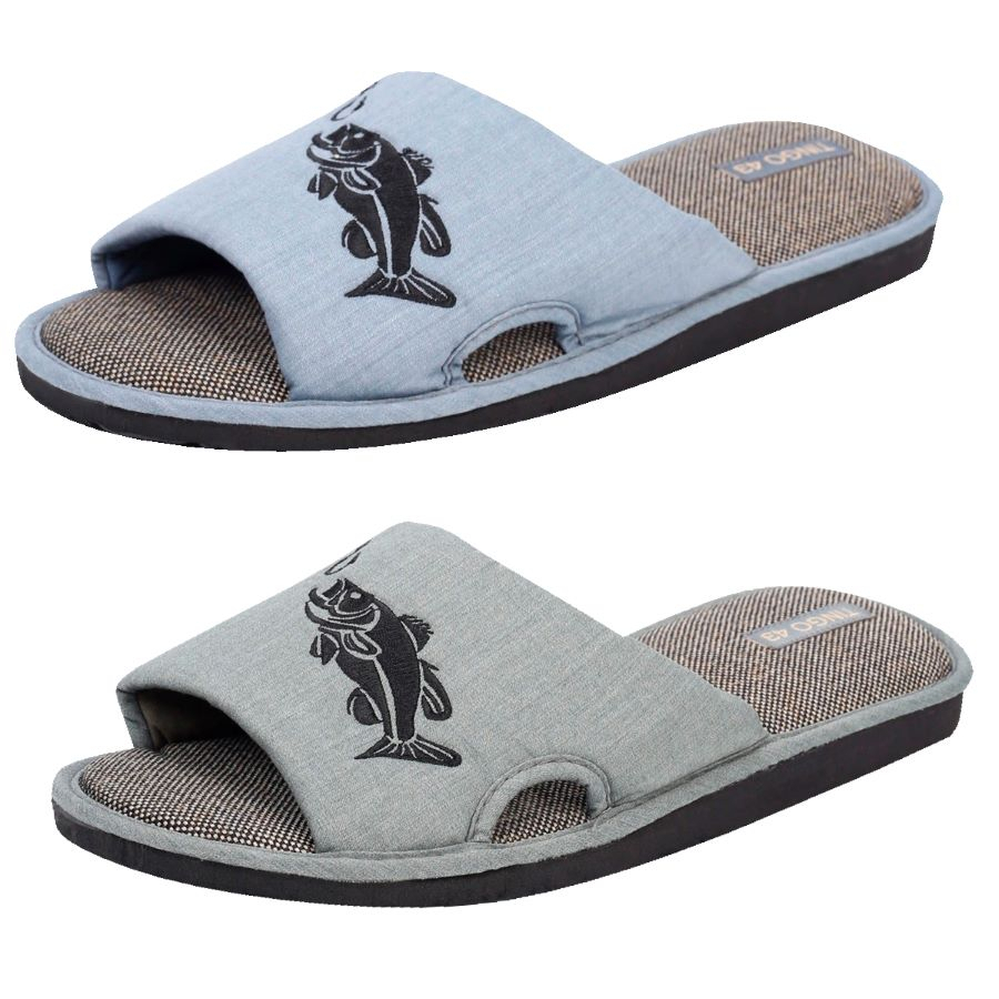 HME2533  микс Синий,Зеленый 41-2,42-4,43-6,44-4,45-4,46-4 Tingo Туфли Дом Тапочки Текстиль, Текстиль, ЭВА Лето Муж