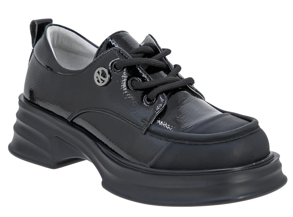 TVX_399-160_black 34-1,35-1,36-1,37-1,38-1,39-1 Kenka П/ботинки Школа Дерби Иск.мат, Кожподклад, ПУ В/О жен