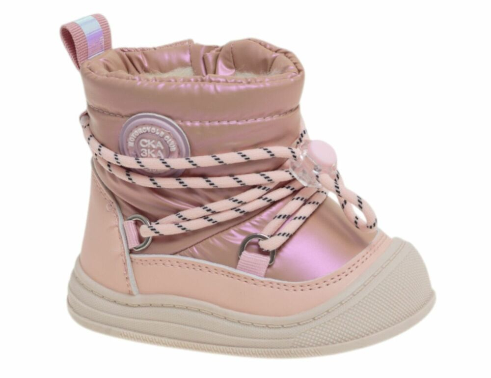 R932298205P Роз 18-1,19-2,20-2,21-2,22-1 Сказка П/сапоги Повсед Дутики Иск.мат, Нат.шерсть Зима жен