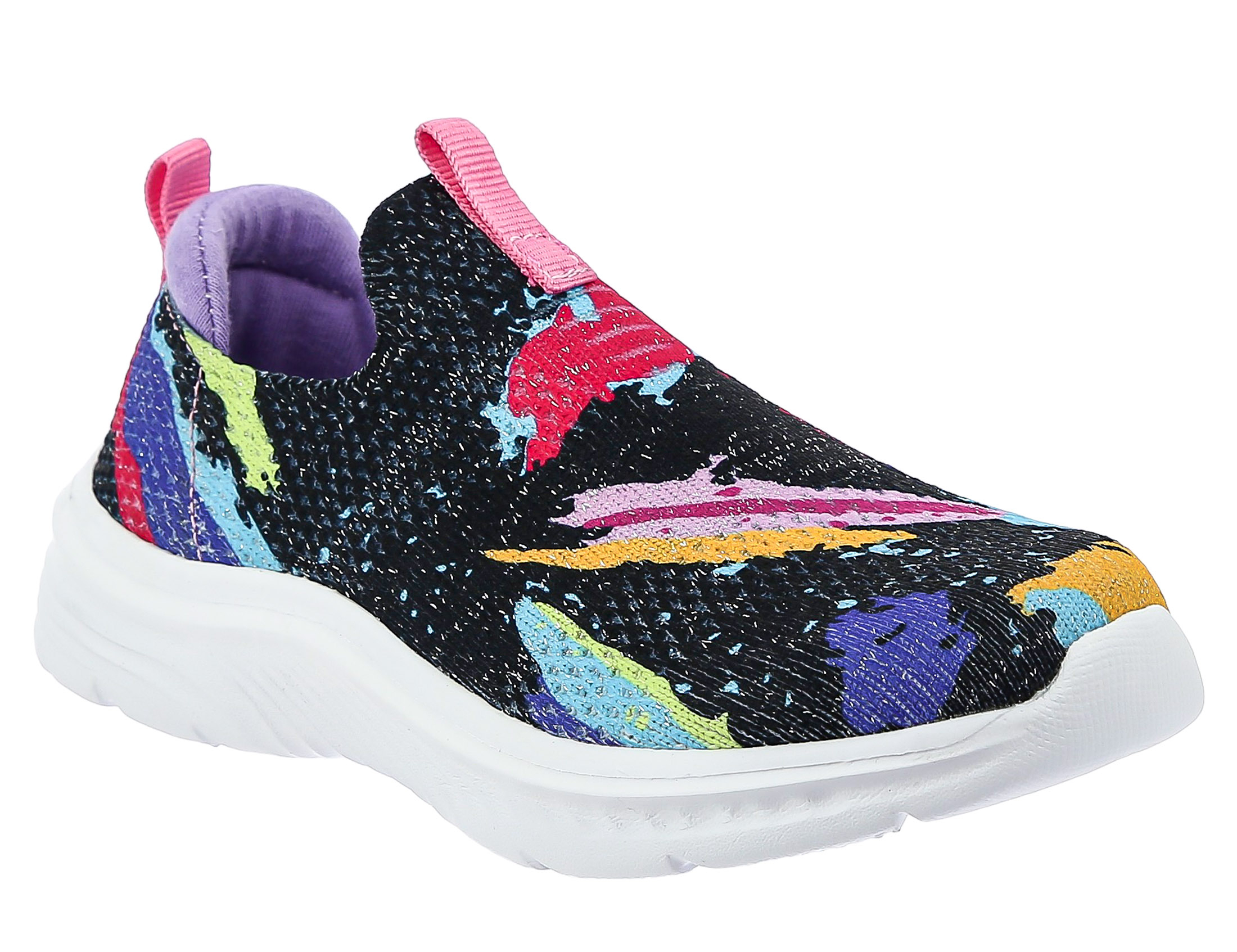 EQS_2168 _black_M 28-1,29-1,30-1,31-1,32-2,33-2,34-2,35-2 Kenka П/ботинки Актив.отдых Слипоны Текстиль, Без подклада, ЭВА Лето жен