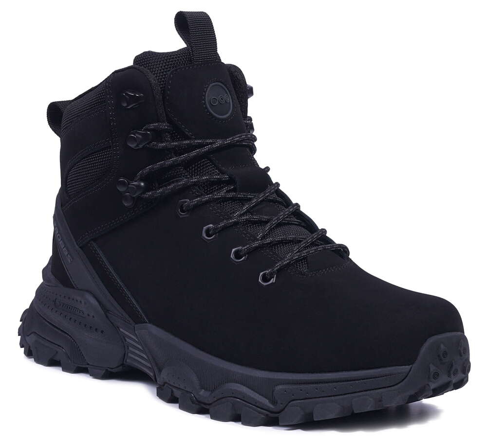 B9441-3 Чёр 40-2,41-2,42-2,43-2 Strobbs Ботинки Повсед Оксфорд Нат.кожа, Нат.мех, ЭВА,Резина,ТПУ вставка Зима Муж