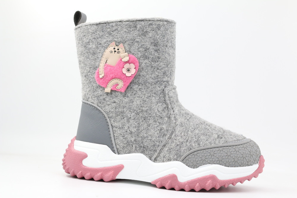 00218-1 Сер 26-1,27-1,28-1,29-1,30-1 Kapika П/сапоги Повсед Валенки Войлок, Нат.шерсть, ТЭП (термоэластопласт) /ПУ (полиуретан) Зима жен