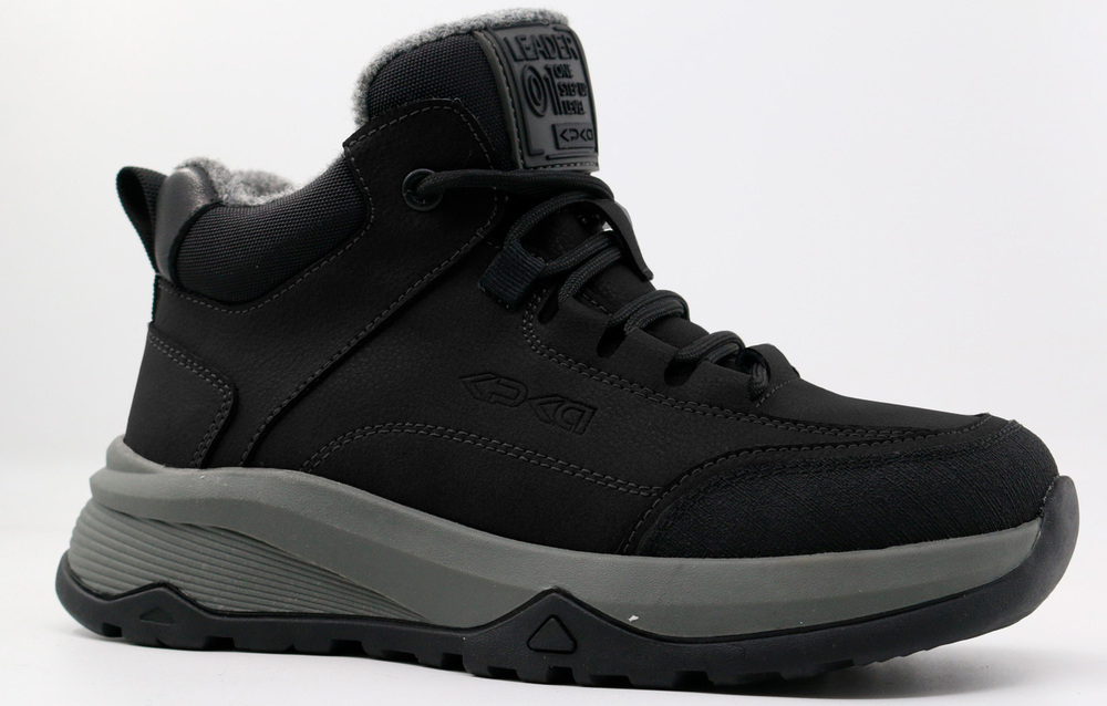 63322ш-1 Чёр 32-1,33-1,34-1,35-1,36-1 Kapika Ботинки Повсед Оксфорд Нат.кожа, Нат.шерсть, Резина Зима Муж