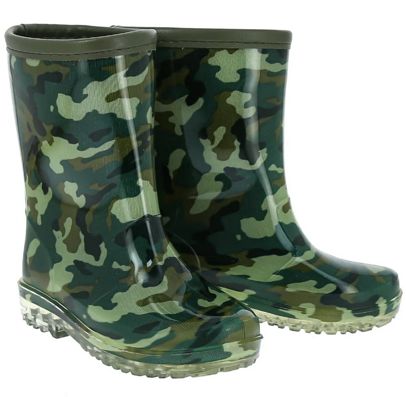 MPF_107-1_khaki 25-1,26-1,27-1,28-1,29-1,30-1 Kenka Сапоги Повсед Веллингтон ПВХ, Текстиль, ПВХ В/О Муж