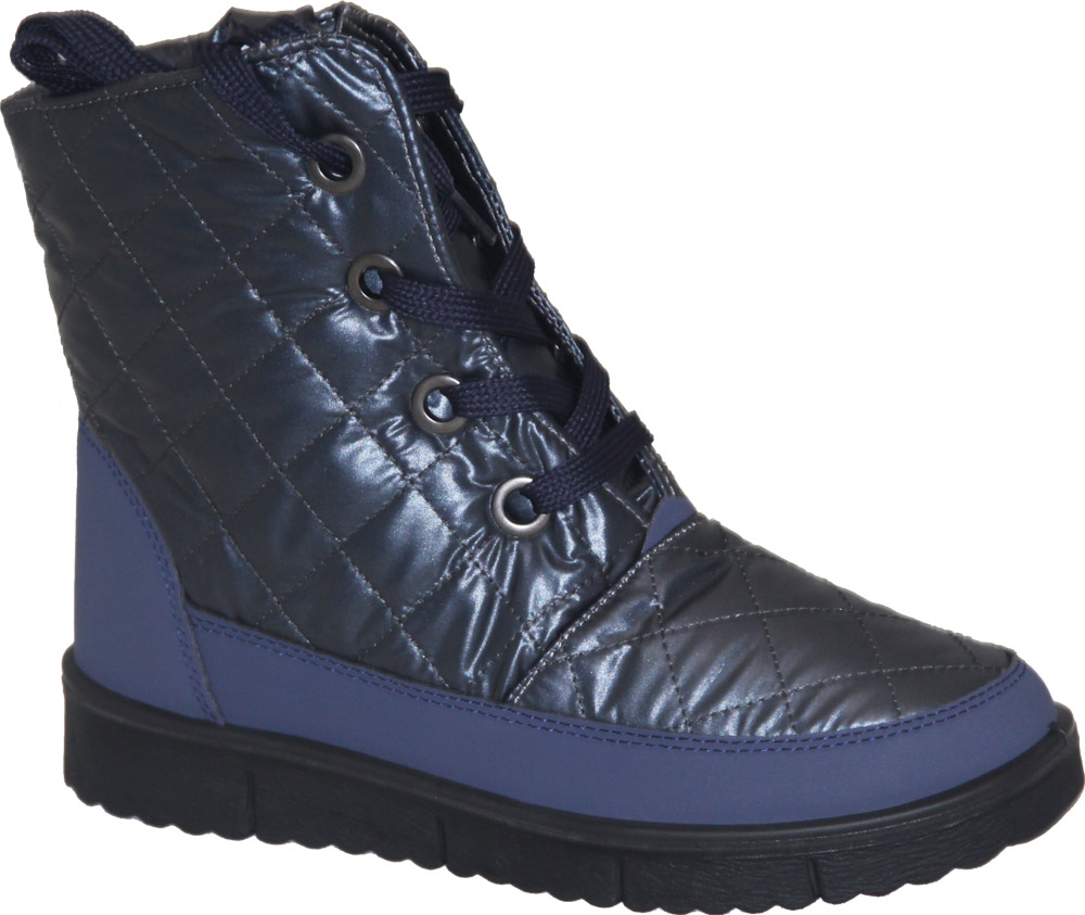 09Б-Ж-ИТ3 (666151-600118) (21) Т.Синий(21) 37-2,38-2,39-2,40-2,41-1 Almi Ботинки Повсед Дутики Иск.мат, Иск.мех, ПУ-ТПУ Зима жен