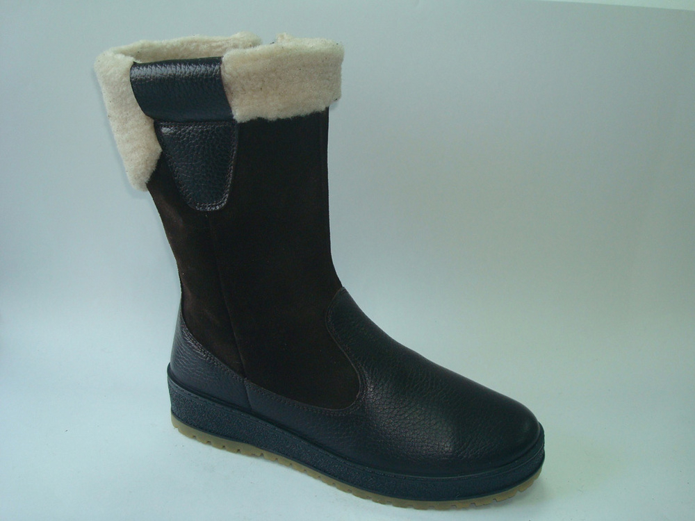 09С-Ж-К3 (676169-099171)(20) Т.коричневый(20) 37-2,38-2,39-2,40-2,41-1 Almi П/сапоги Повсед Веллингтон Нат.кожа, Иск.шерсть, ПУ-ТПУ Зима жен