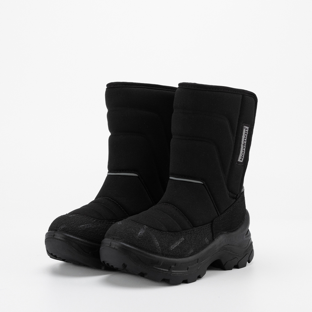 2-1408-D01 Чёр МОНО 31-10 Nordman Lumi 3.0 П/сапоги Повсед Дутики Иск.мат, Нат.шерсть, ПУ, резина (55% ПУ, 45% резина) Зима Муж