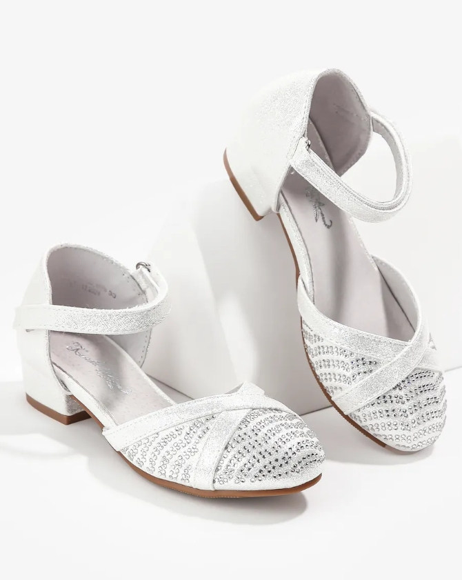 BLU_8103-83_white 29-1,30-2,31-3,32-2,33-2,34-2 Kenka Туфли Празд Босоножки Иск.мат, Кожподклад, ТЭП Лето жен