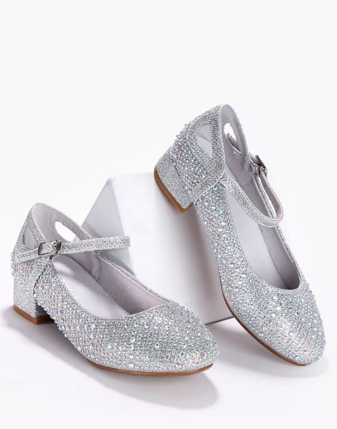 IFQ_1102-15_silver 30-1,31-1,32-1,33-1,34-1,35-1 Kenka Туфли Празд Mary Jane Иск.мат, Кожподклад, ТЭП Лето жен