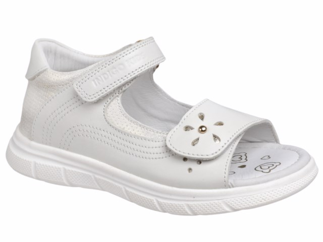 14-100A 28-2,29-2,30-2,31-2,32-2,33-2 Indigo kids Туфли Повсед Сандалеты Нат.кожа, Кожподклад, ТЭП Лето жен