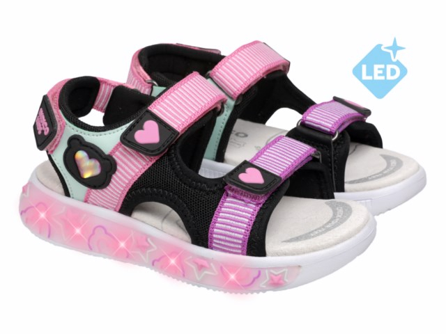 22-500E 26-2,27-2,28-2,29-2,30-2,31-2 Indigo kids Туфли Актив.отдых Сандалии Иск.мат, Текстиль, ЭВА Лето жен