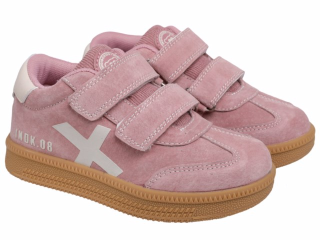 40-2200A 27-2,28-2,29-2,30-2,31-2 Indigo kids П/ботинки Актив.отдых Кроссовки Нат.кожа, Текстиль, Резина В/О жен