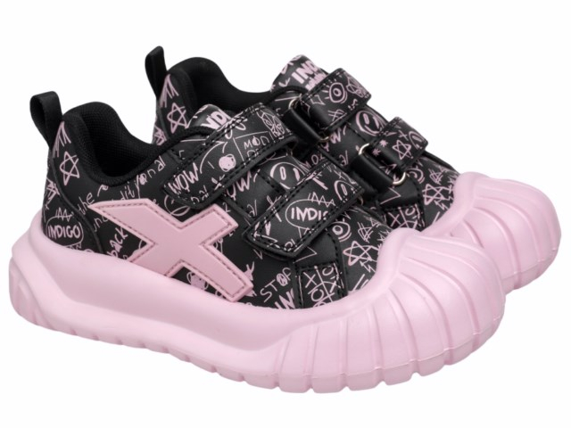 40-2310A 26-2,27-2,28-2,29-2,30-2,31-2 Indigo kids П/ботинки Актив.отдых Кроссовки Иск.мат, Текстиль, ЭВА В/О жен